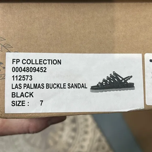 Free People Las Palmas Buckle Sandals (TS11)