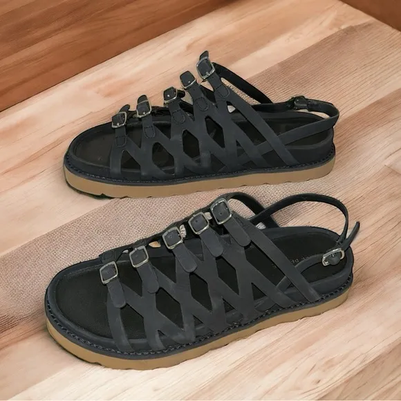 Free People Las Palmas Buckle Sandals (TS11)