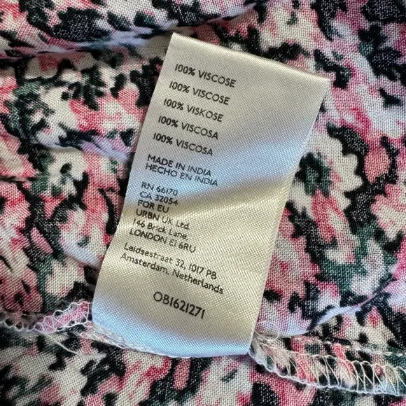 FREE PEOPLE | NEW! $128 One I Love Floral Ruffled Smocked Midi Dress, Size XS