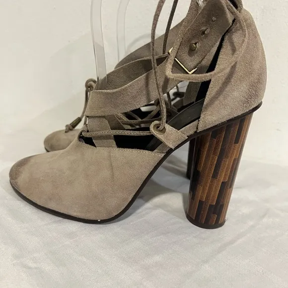 Free People Nouvella Wrap Suede Heels size 38
