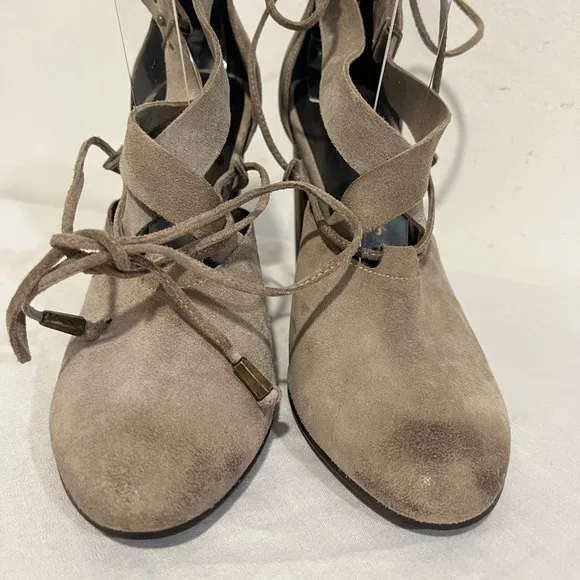 Free People Nouvella Wrap Suede Heels size 38