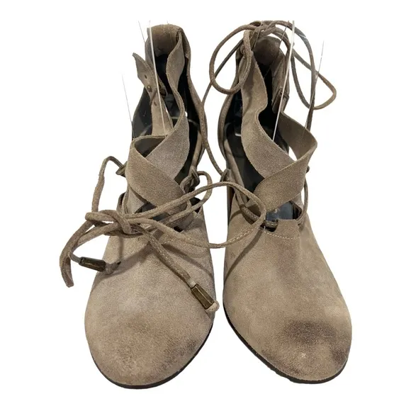 Free People Nouvella Wrap Suede Heels size 38