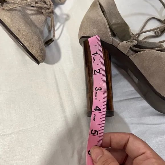 Free People Nouvella Wrap Suede Heels size 38