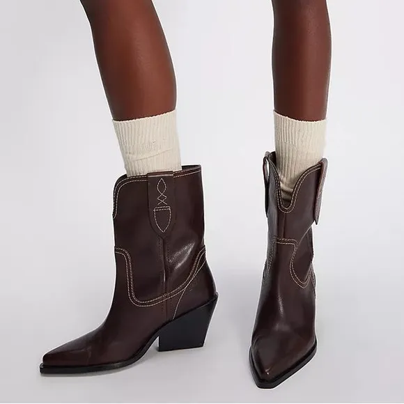 Free People Pitchfork Point Western Boots