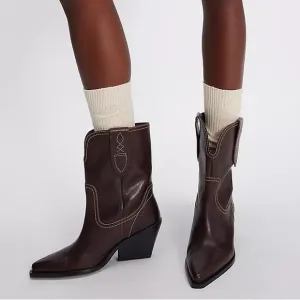 Free People Pitchfork Point Western Boots