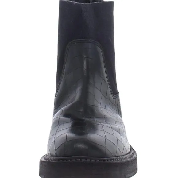 FREE PEOPLE Santa Fe Arlo Chelsea Boots Croc Embossed Leather Boots