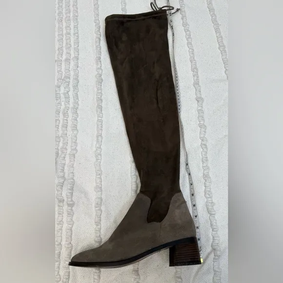 Free People Taupe Brown Suede Over the Knee Boots Coast to Coast Women Size 10