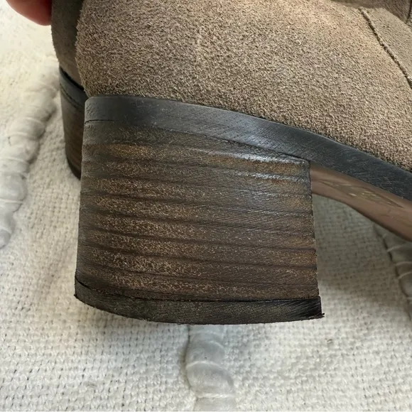 Free People Taupe Brown Suede Over the Knee Boots Coast to Coast Women Size 10