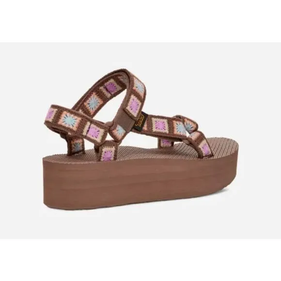 Free People Teva Flatform Platform Crochet Sandals 6