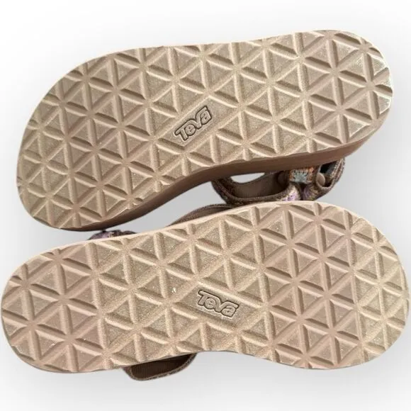 Free People Teva Flatform Platform Crochet Sandals 6