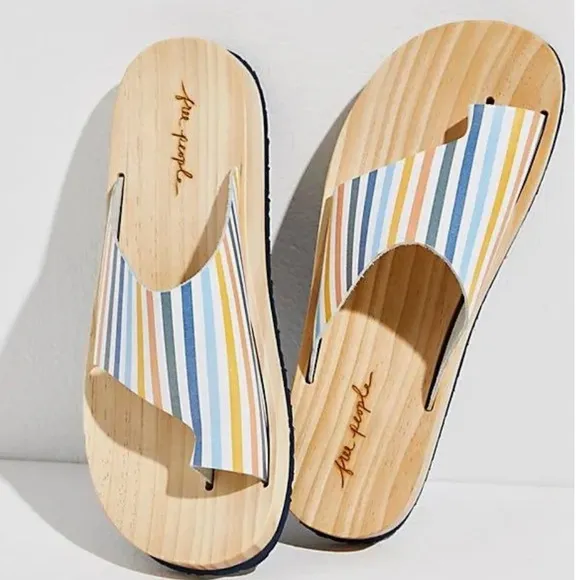 Free People Woodlands Platform Wood Clog Sandals New in Box Size 40 (10)