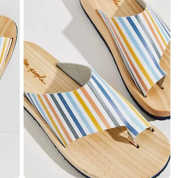 Free People Woodlands Platform Wood Clog Sandals New in Box Size 40 (10)