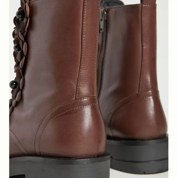 Free People floral Embellished  boots size EU39 US 9NW out boxShaft 7”