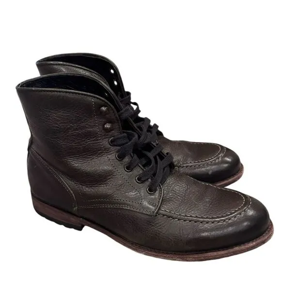 FREEBIRD Men’s Benning Green Leather Boots 10