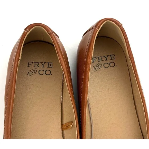 Frye and Co. Rivka Womens Size 7.5M Stitch Ballet Brown Flat