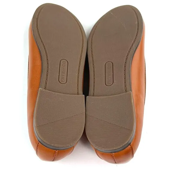 Frye and Co. Rivka Womens Size 7.5M Stitch Ballet Brown Flat