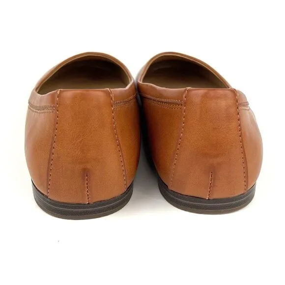 Frye and Co. Rivka Womens Size 7.5M Stitch Ballet Brown Flat