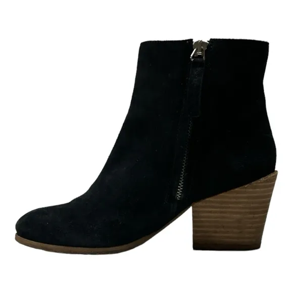 Frye Casey Stud Bootie Black Suede Ankle Boots Sz 6