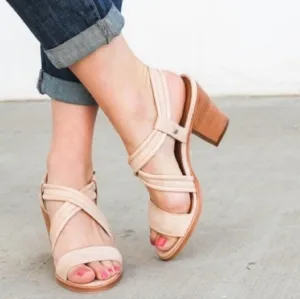 Frye Dani Criss-cross Heeled Sandals