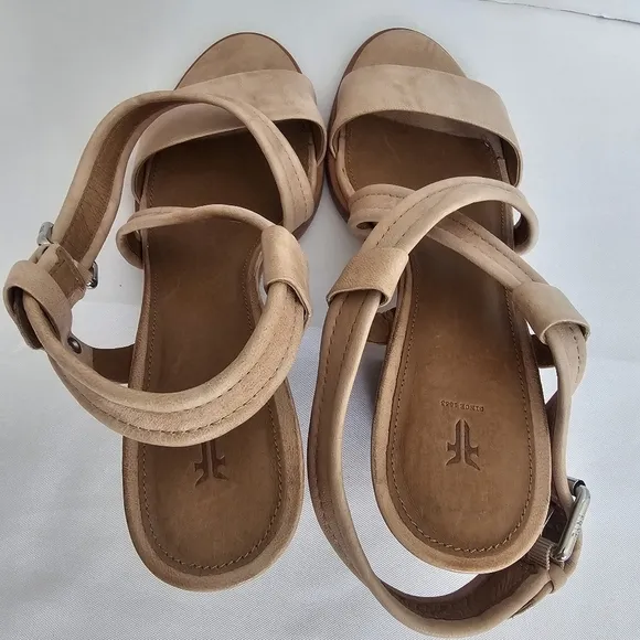 Frye Dani Criss-cross Heeled Sandals