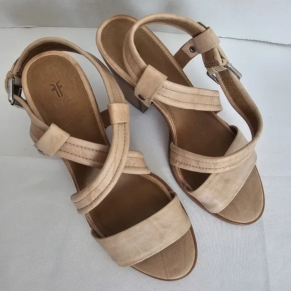 Frye Dani Criss-cross Heeled Sandals
