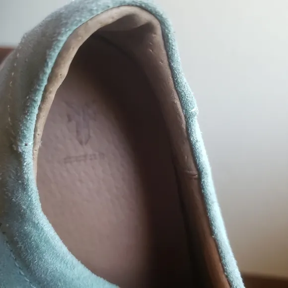 Frye Lena Zip Low Zippered Suede Shoes