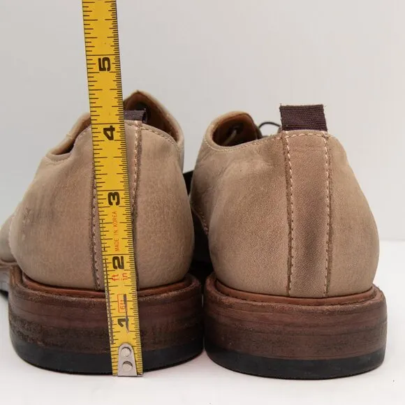 Frye Murray Oxford Shoes Leather Dip Dye Taupe Brown Size 9.5 NWT