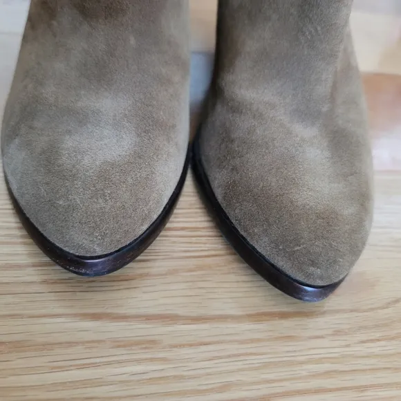 Frye Shoes Frye Suede Leather Cece Tassel Brown Wedge Ankle Boots