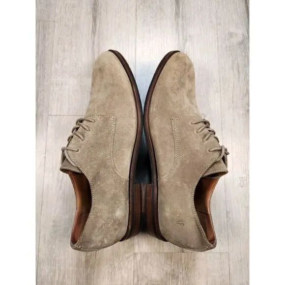 Frye Suede Leather Derby‎ Oxford Lace Up Shoes Mens 12 Tan