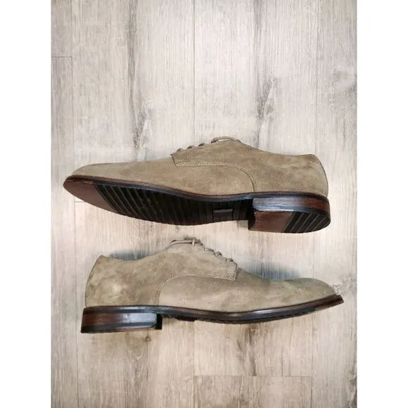 Frye Suede Leather Derby‎ Oxford Lace Up Shoes Mens 12 Tan
