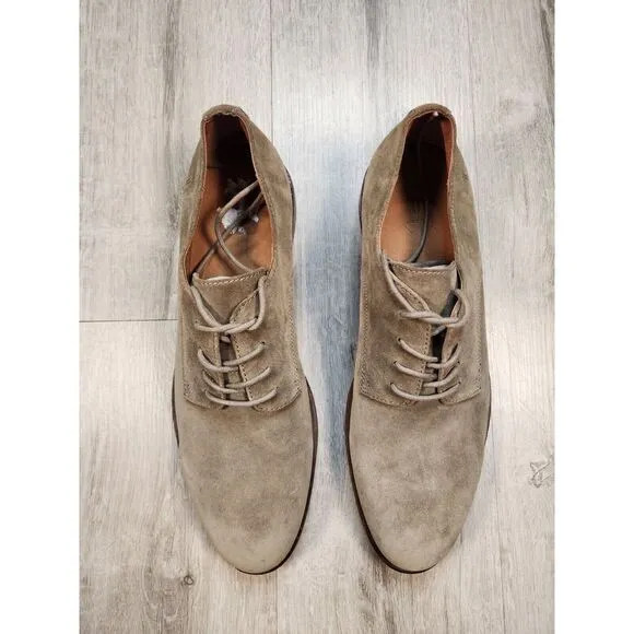 Frye Suede Leather Derby‎ Oxford Lace Up Shoes Mens 12 Tan