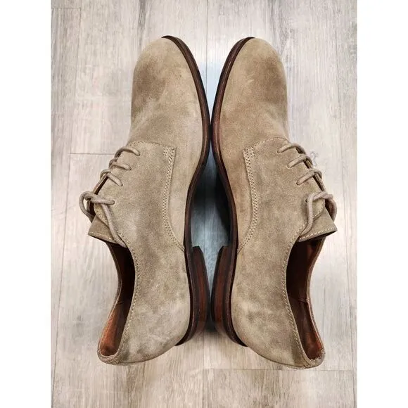 Frye Suede Leather Derby‎ Oxford Lace Up Shoes Mens 12 Tan