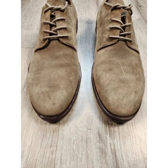 Frye Suede Leather Derby‎ Oxford Lace Up Shoes Mens 12 Tan