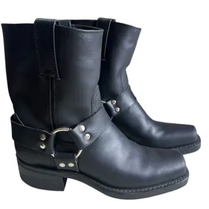 Frye Women’s Harness 8R Black Leather Boots. Size 6 1/2