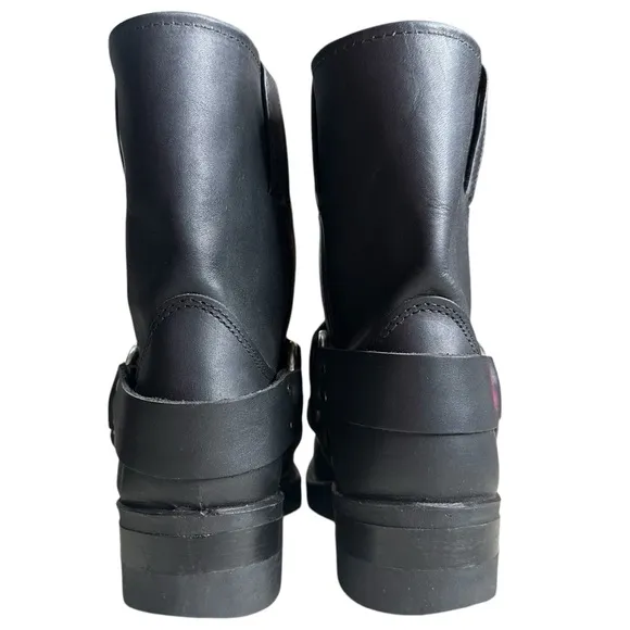 Frye Women’s Harness 8R Black Leather Boots. Size 6 1/2