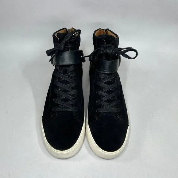 Frye Women's Lena Harness Black Suede Sneakers