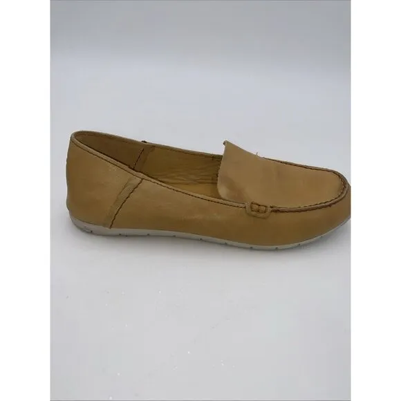 Frye Womens Sedona Venetian Moc Leather Loafer Flats Sz 8.5 Tan Shoes Slip On