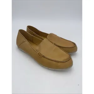 Frye Womens Sedona Venetian Moc Leather Loafer Flats Sz 8.5 Tan Shoes Slip On