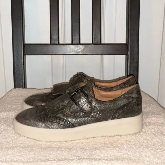 Frye 5.5 Womens Brea Kiltie Sneakers Shoes Slip Ons