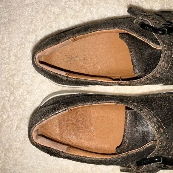 Frye 5.5 Womens Brea Kiltie Sneakers Shoes Slip Ons