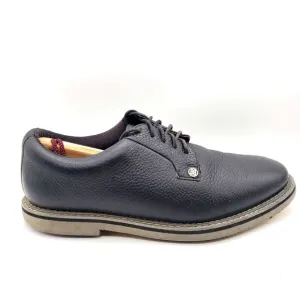 G Fore Gallivanter Golf Shoes Mens 8.5 G/Lock Black Pebble Leather Saddle