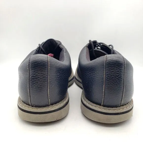 G Fore Gallivanter Golf Shoes Mens 8.5 G/Lock Black Pebble Leather Saddle