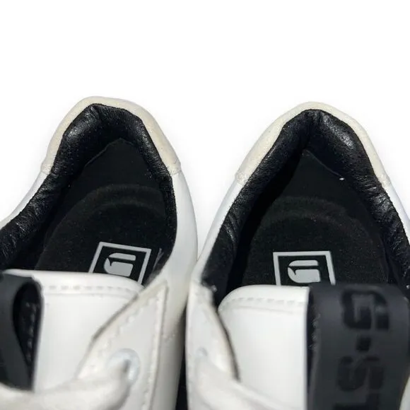 G-Star Raw Loam II Pop Casual Leather Sneakers White / Black Women's 7