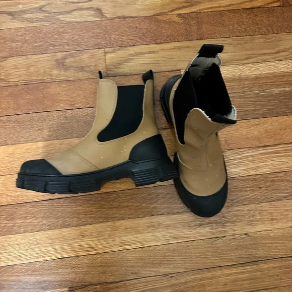 Ganni Recycled Rubber Chelsea boots