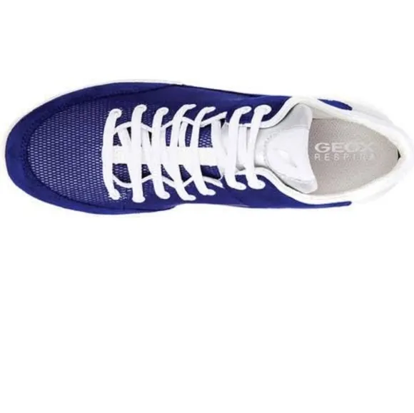 Geox D Sfinge A blue suede leather sneaker shoes 9 cy