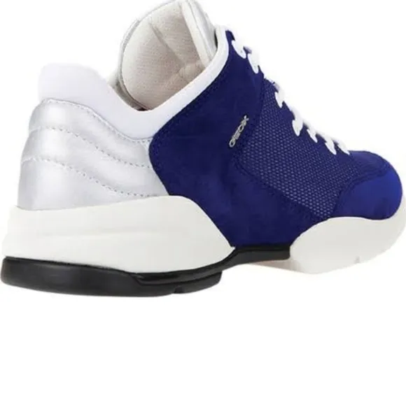 Geox D Sfinge A blue suede leather sneaker shoes 9 cy
