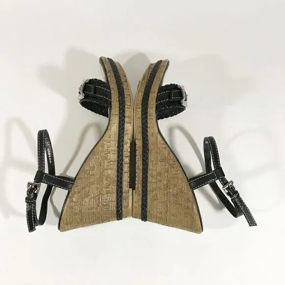 GEOX Faux Cork Wedge Sandals