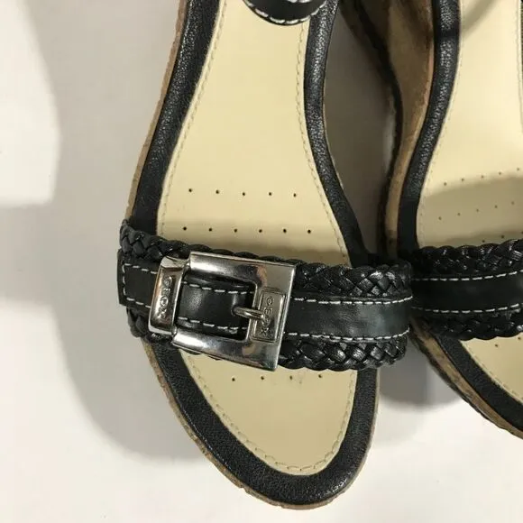 GEOX Faux Cork Wedge Sandals