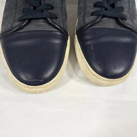 G/FORE Men Size 10 Athletic Shoes Sneakers G4MS19F07 Blue Leather Lace Up
