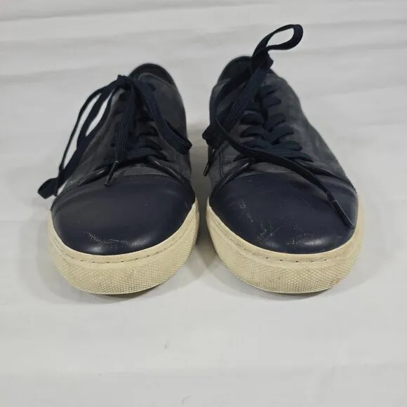 G/FORE Men Size 10 Athletic Shoes Sneakers G4MS19F07 Blue Leather Lace Up